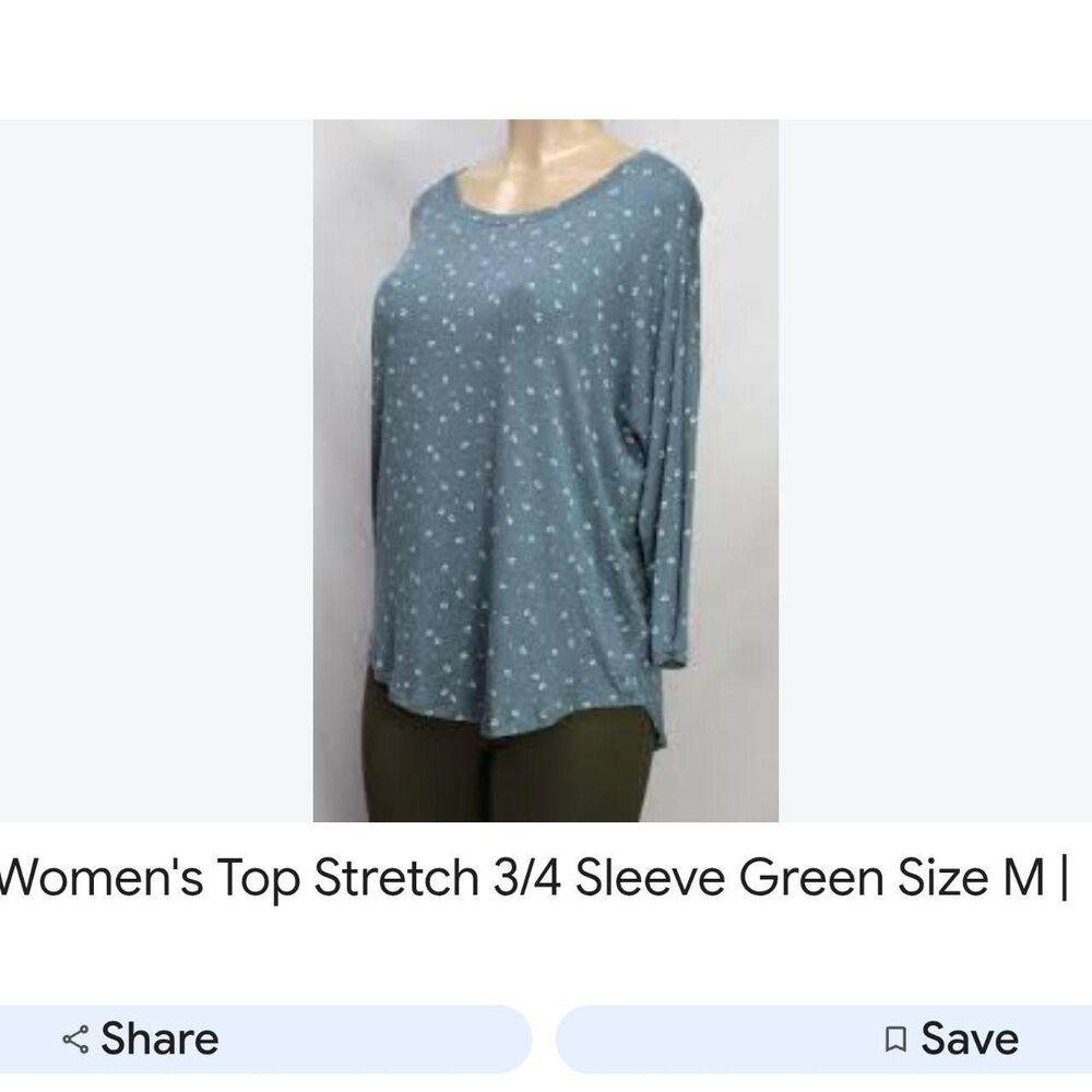 Loft Women's Blue and Green Shirt
